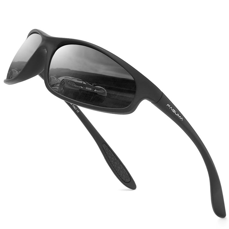 FAGUMA Polarized Sports Sunglasses For Men Cycling Driving Fishing UV400 Protection - Image 1